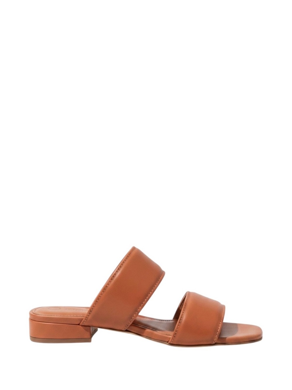 Officine Creative Elsie Leather Double Velcro Straps 1" Block Heel Slide Sandals